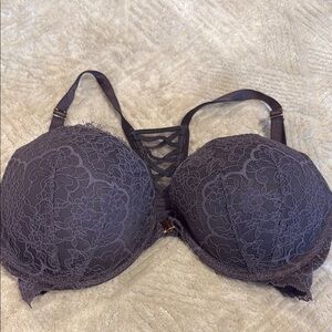 Victoria's Secret Gray Lace Underwire Bra